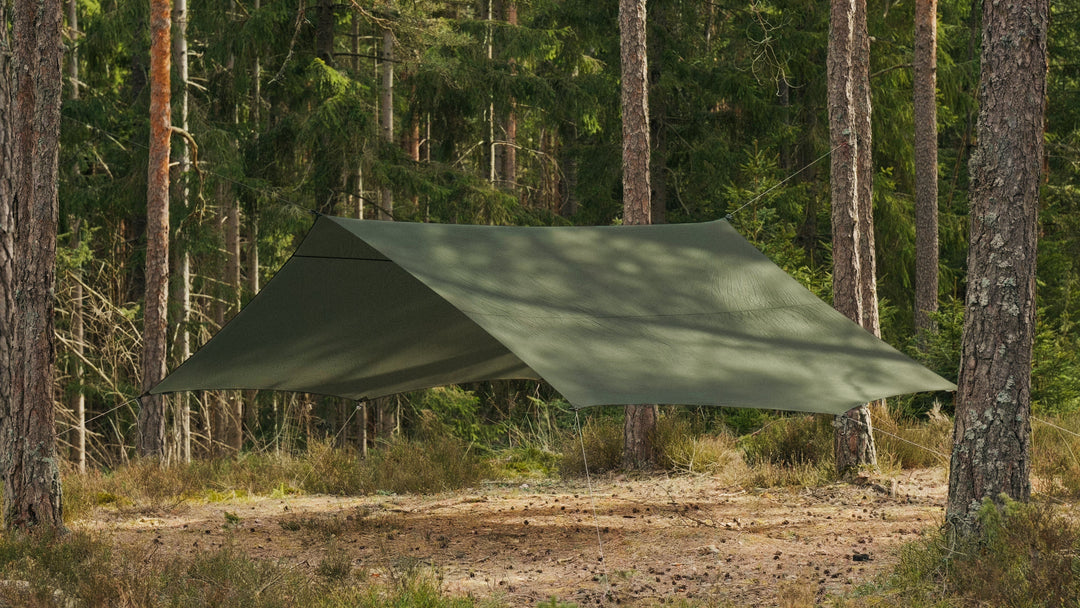 Skjold 13: New, dark green, and 30% larger tarp!
